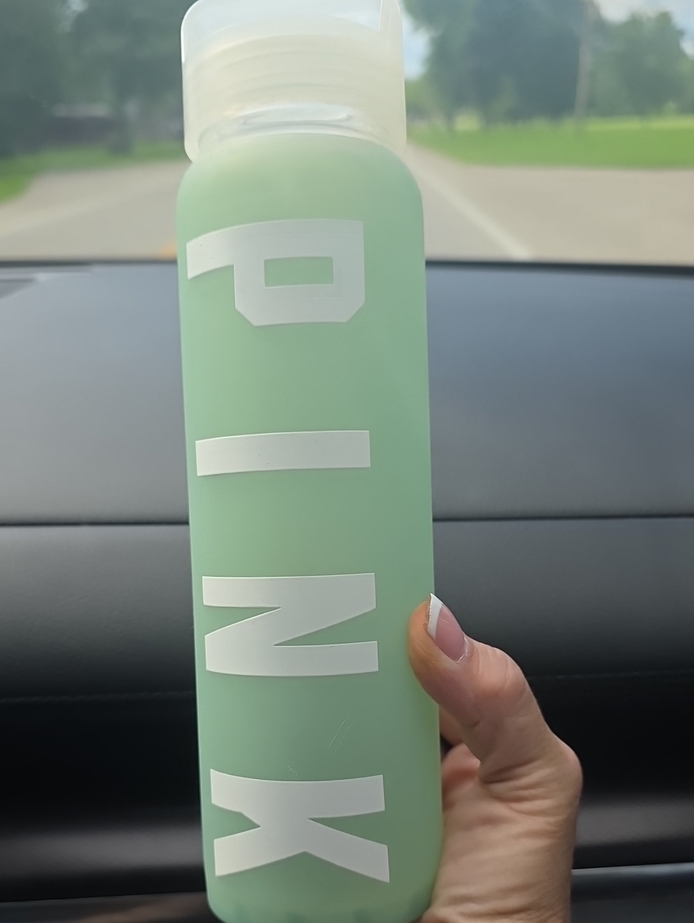 Pink Brand ...Mint Green Decorative Bottle - Home Accents